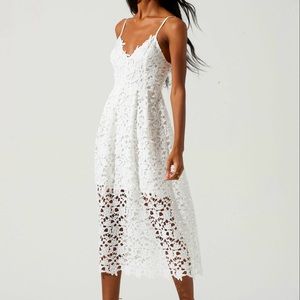 ASTR the Label Lace A-Line MIDI Dress